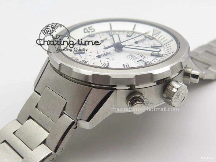 MIROTIME 0806 Versatile Aquatimer Chrono IW376803 V6F 1:1 Best Edition White Dial On SS Bracelet A 7359